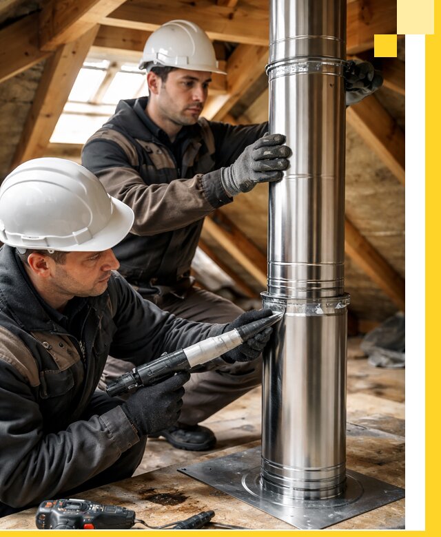 Монтаж дымоходов для каминов в Карталах с гарантией качества