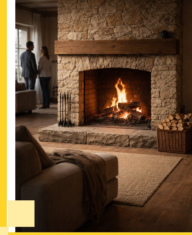 Открытые камины под ключ в Карталах от 156465 р. ЭриданКрт