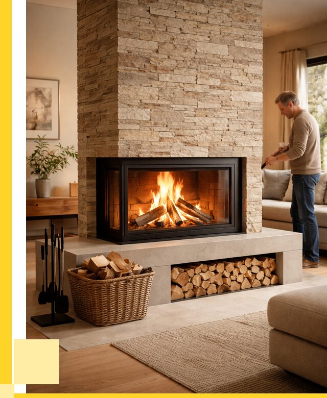 Дровяной камин под ключ в Карталах от 208620 р. | ЭриданКрт