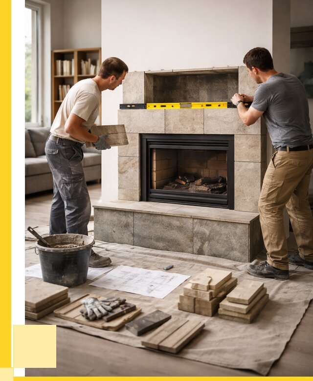 Монтаж каминов и установка в Карталах от 46940 р. | ЭриданКрт