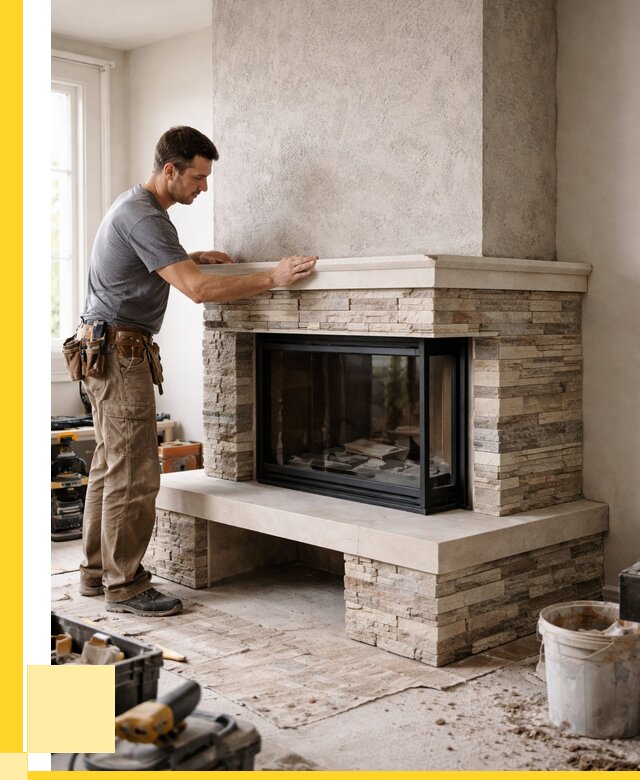 Изготовление каминов под ключ в Карталах от 156465 р. | ЭриданКрт