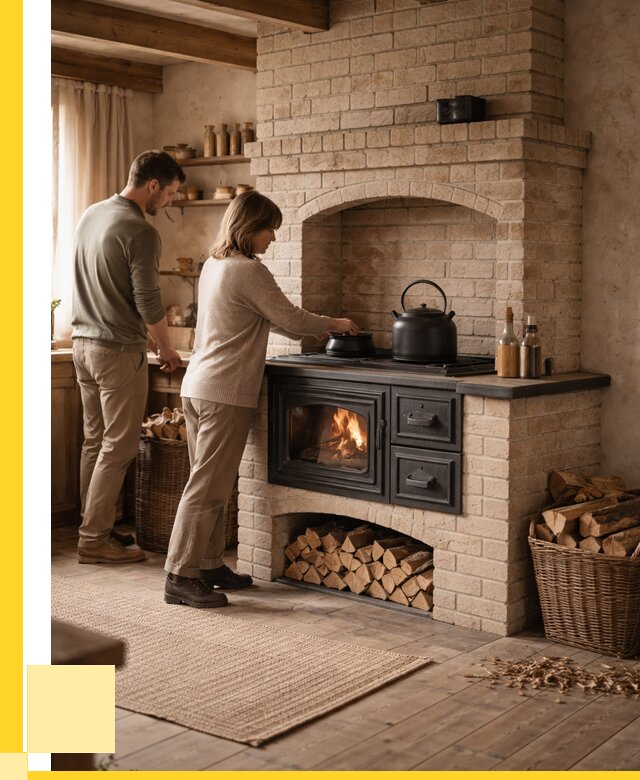 Печи с плитой в Карталах от 46940 р. | ЭриданКрт — кирпичная печь