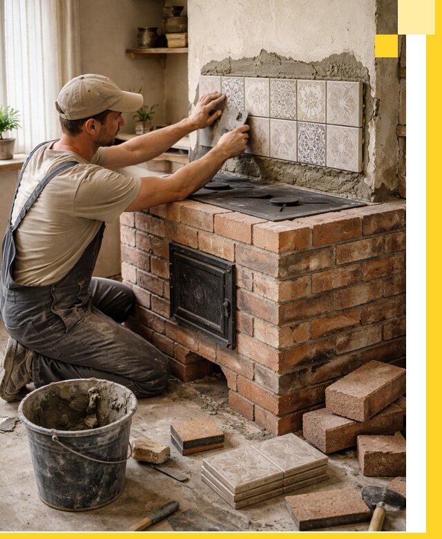 Печи с плитой на заказ монтаж гарантия и сервис в Карталах