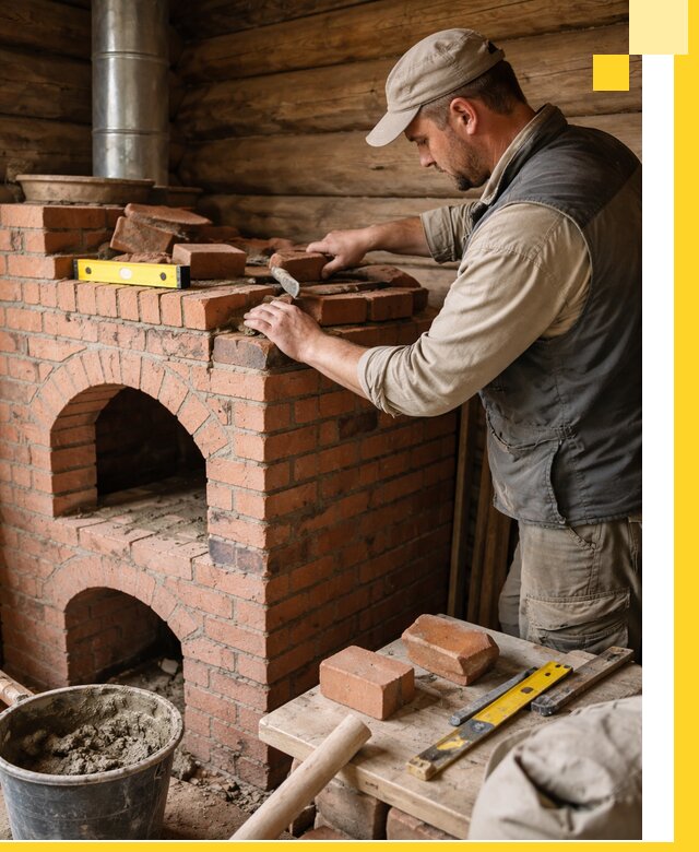 Изготовление и установка русских печей в Карталах под ключ