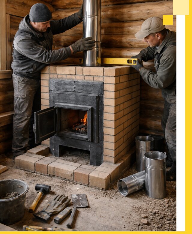 Проектирование, изготовление и установка банных печей в Карталах