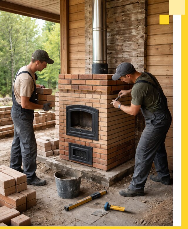 Производство и установка дачных печей под ключ в Карталах