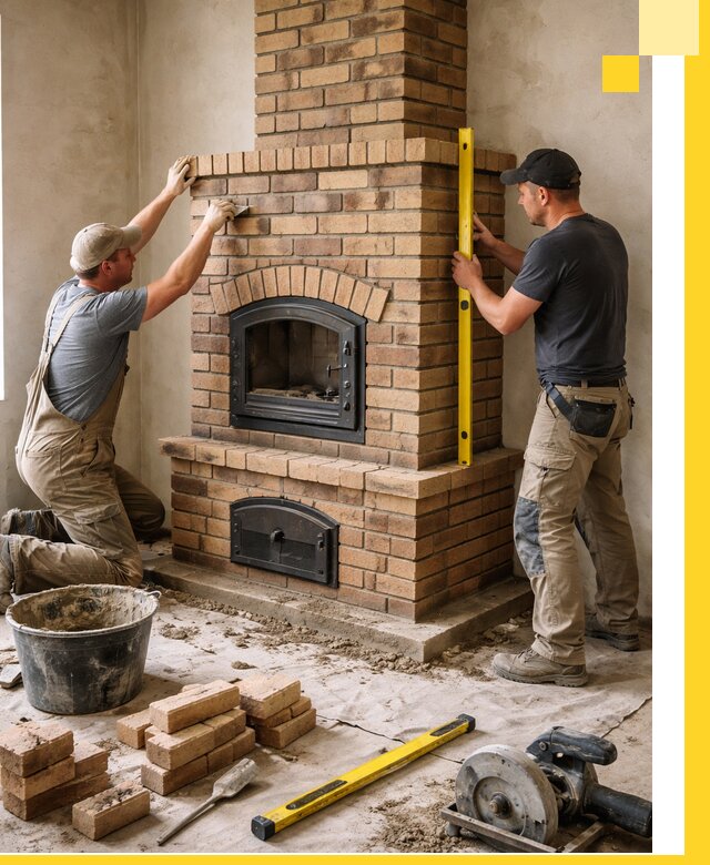 Продажа и установка печей и каминов для дома под ключ в Карталах