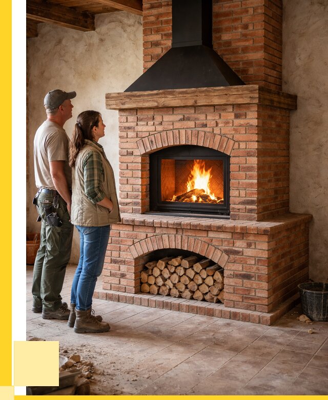 Печи камины из кирпича в Карталах от 125172 р. | ЭриданКрт