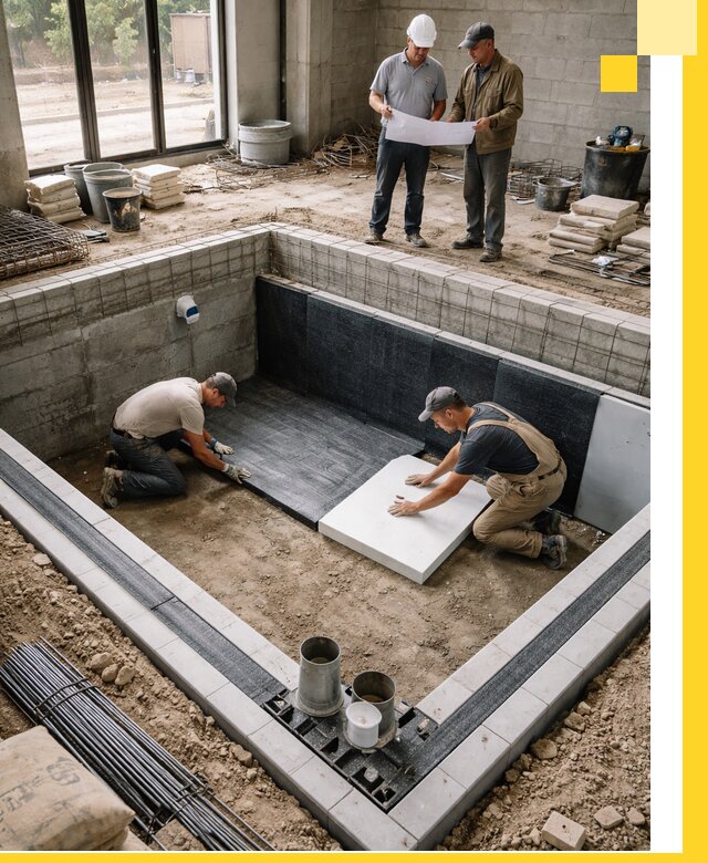 Проекты частных и общественных бассейнов под ключ в Карталах