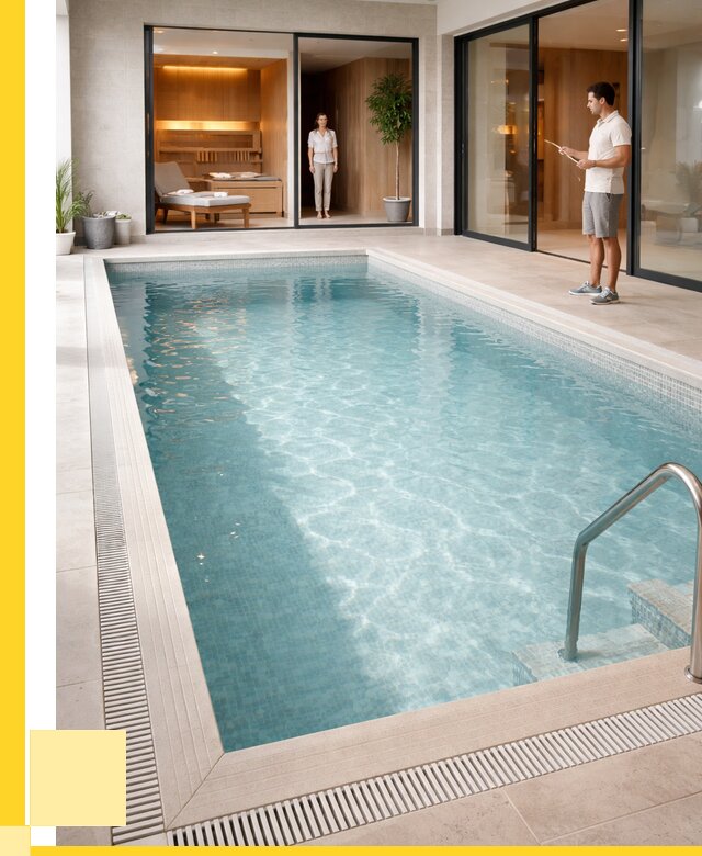 Отделка бассейна пленкой ПВХ в Карталах от 3651 р. - ЭриданКрт