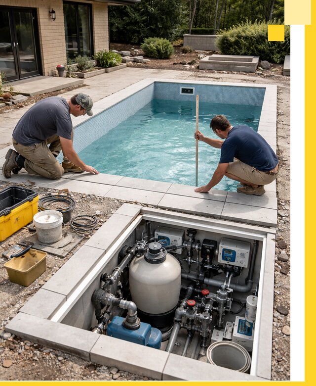 Строительство качественных домашних бассейнов под ключ в Карталах