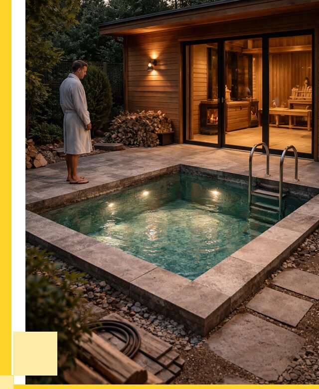 Бани с бассейном под ключ в Карталах от 99095 р. | ЭриданКрт