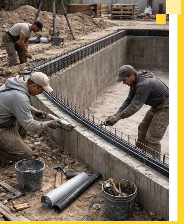 Качественный монтаж чаши бассейна в Карталах под ключ с гарантией