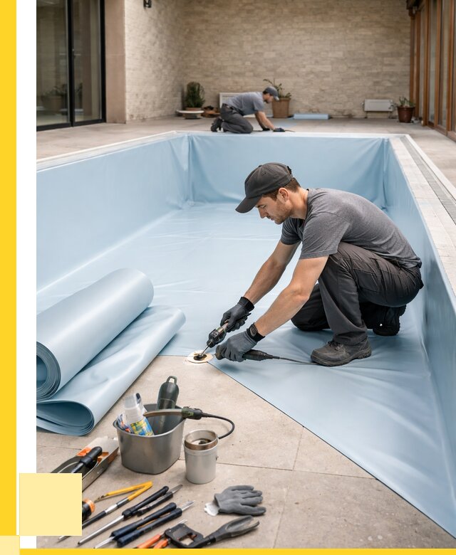 Пленка ПВХ для бассейнов в Карталах от 2608 р. | ЭриданКрт