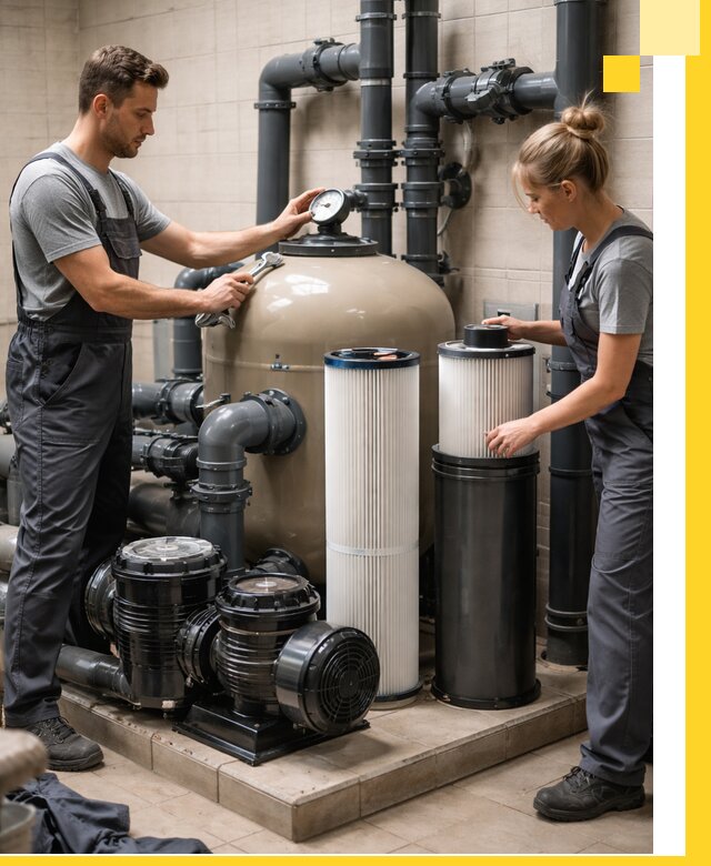 Фильтры и системы фильтрации для бассейнов в Карталах