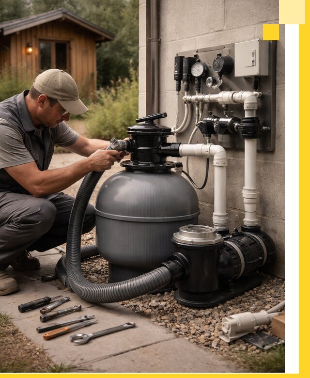 Продажа и монтаж фильтров и насосов для бассейнов в Карталах