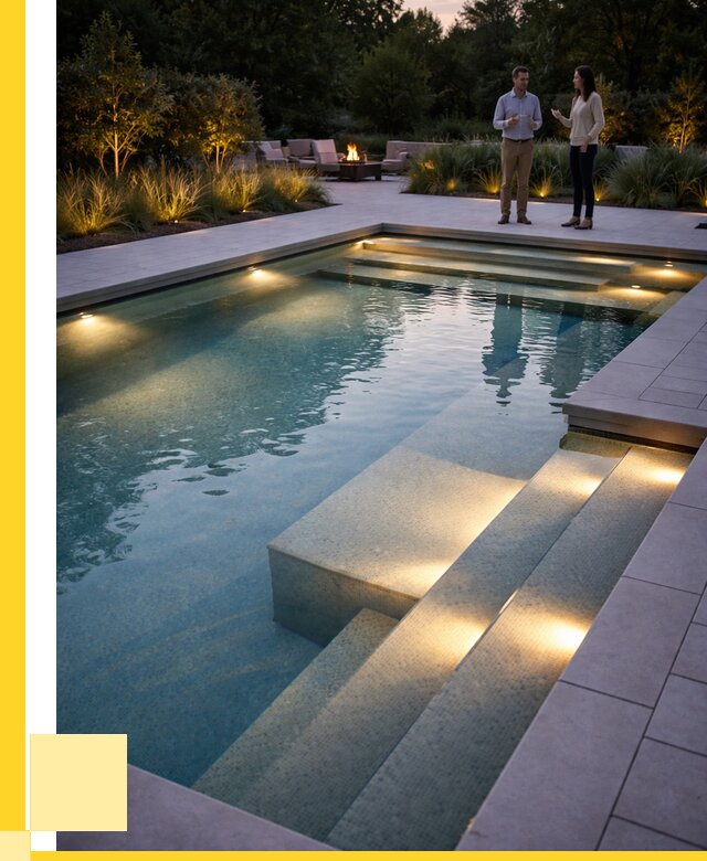 Освещение бассейнов в Карталах под ключ от 26078 р. | ЭриданКрт