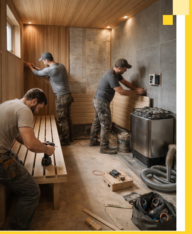Сауны под ключ в Карталах, проектирование, строительство, отделка