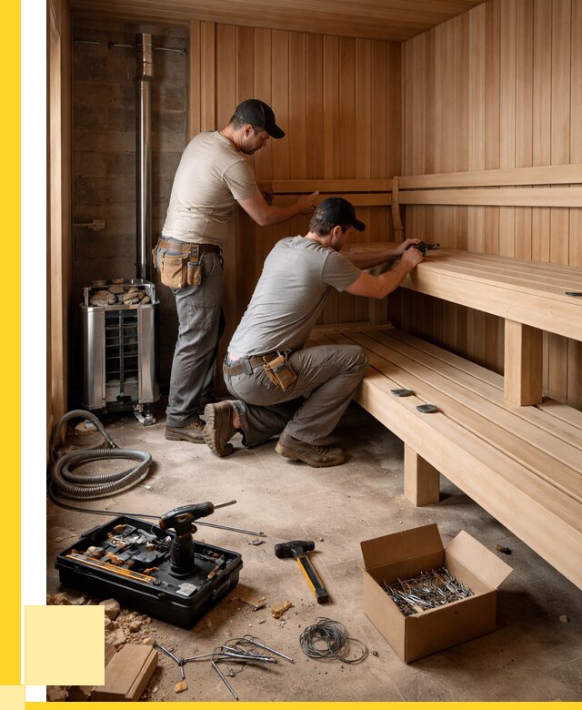 Монтаж саун под ключ в Карталах от 125172 р. | ЭриданКрт