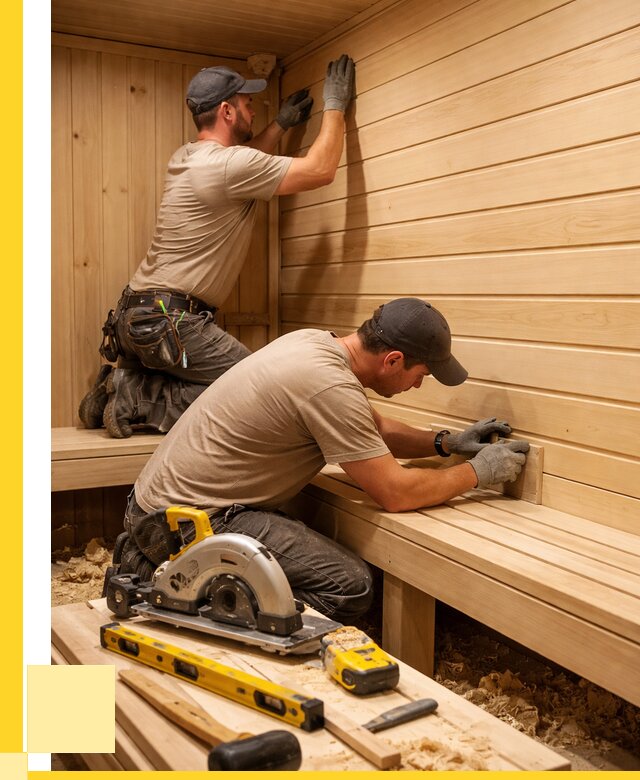 Обшивка саун вагонкой в Карталах от 2608 р. | ЭриданКрт