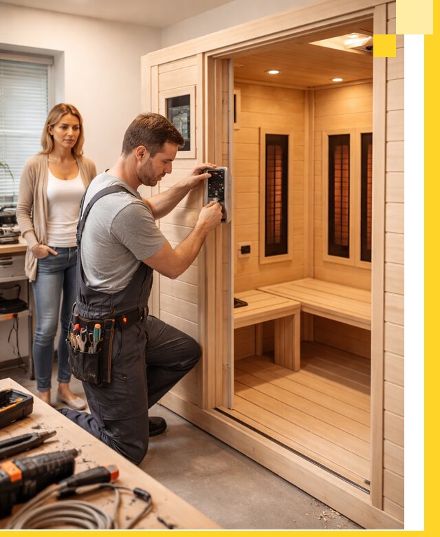 Инфракрасные сауны под ключ в Карталах продажа и установка