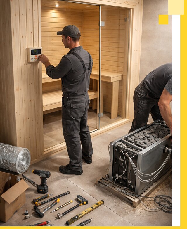 Поставка, установка и монтаж электрических саун в Карталах