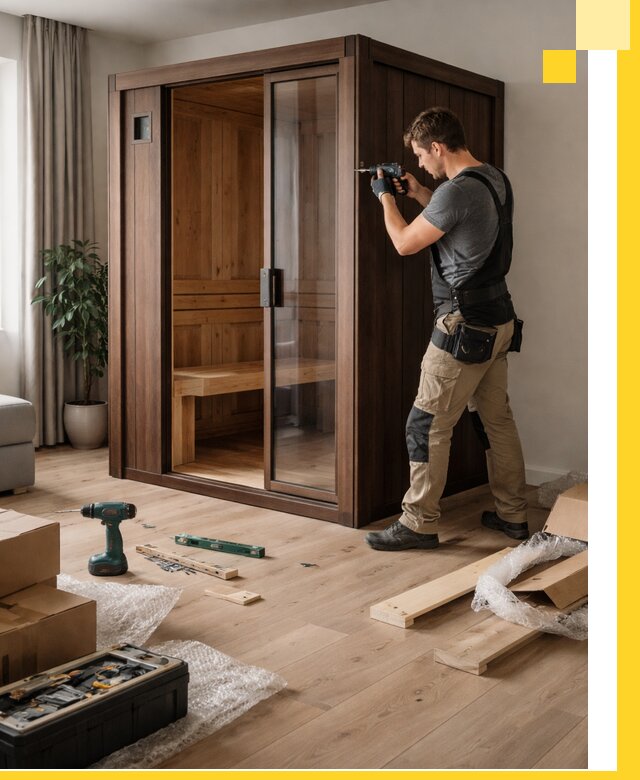 Установка и производство мини саун под ключ в Карталах