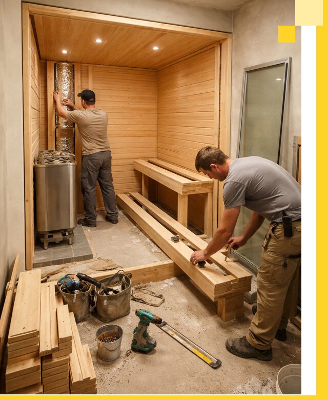 Проектирование и установка домашних саун под ключ в Карталах