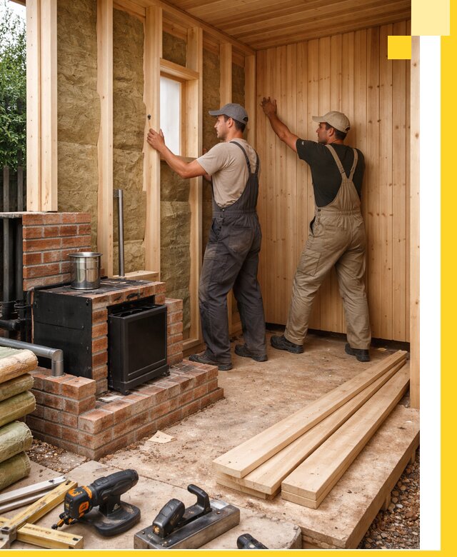 Строительство и установка дачных саун под ключ в Карталах