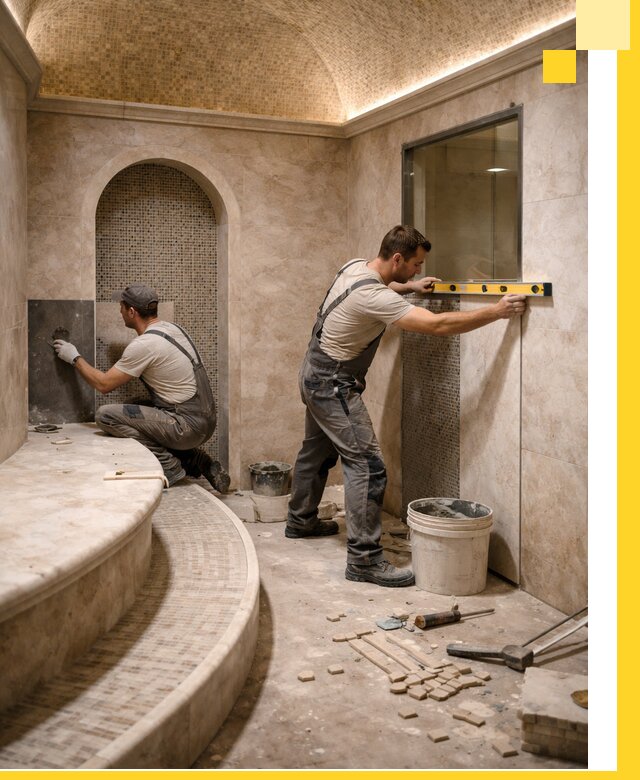 Проектирование и строительство саун с хамамом под ключ в Карталах