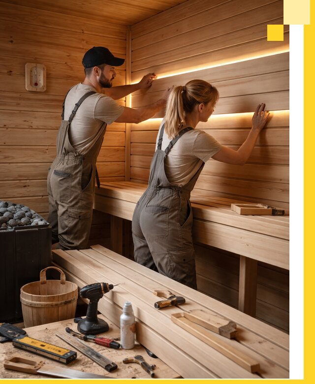 Дизайн саун и бань под ключ с индивидуальным проектом в Карталах