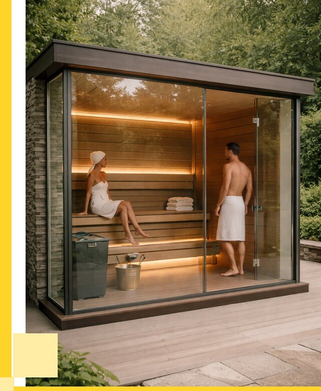 Сауна стеклянная и двери для сауны в Карталах от 260775 р. | ЭриданКрт