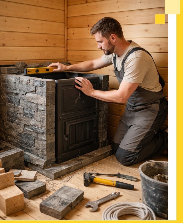 Производство и установка печей для саун под ключ в Карталах