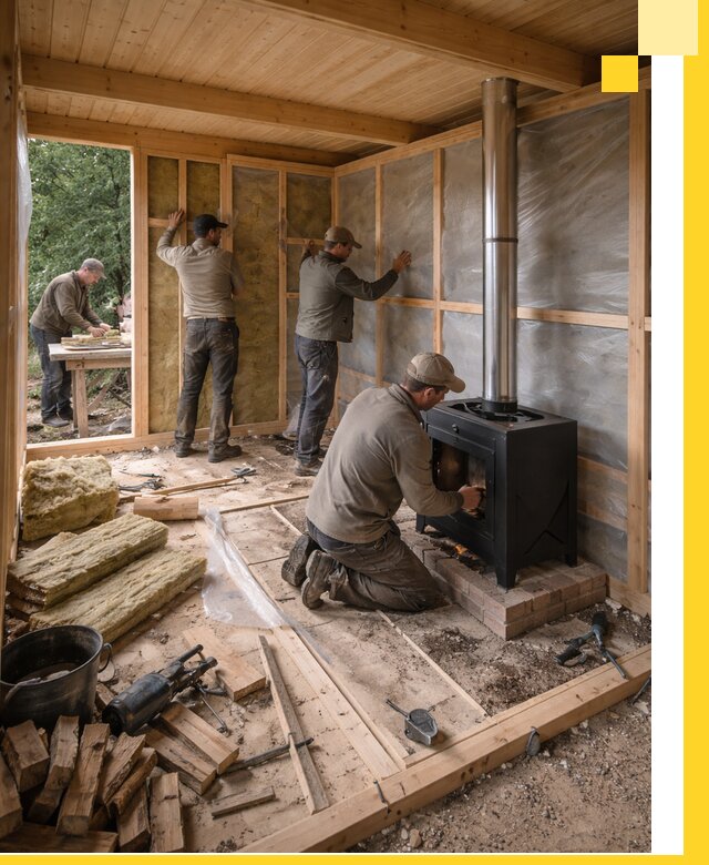 Профессиональный монтаж бань под ключ в Карталах для дома