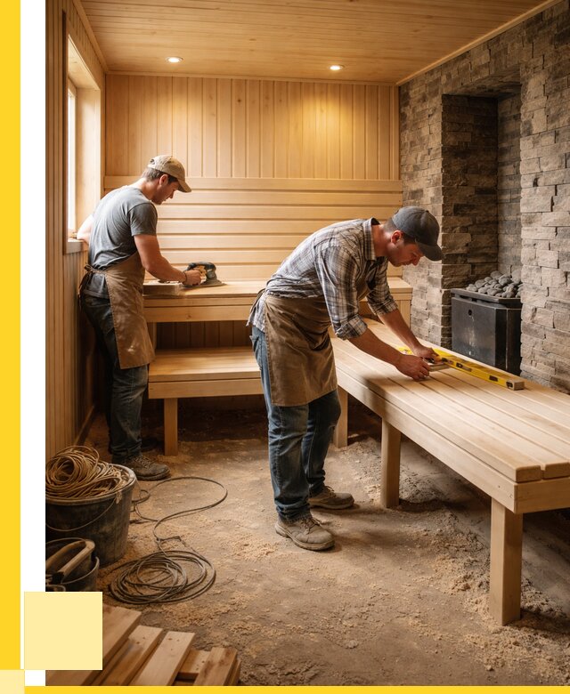 Отделка бани в Карталах: внутренняя отделка от 3129 р. | ЭриданКрт