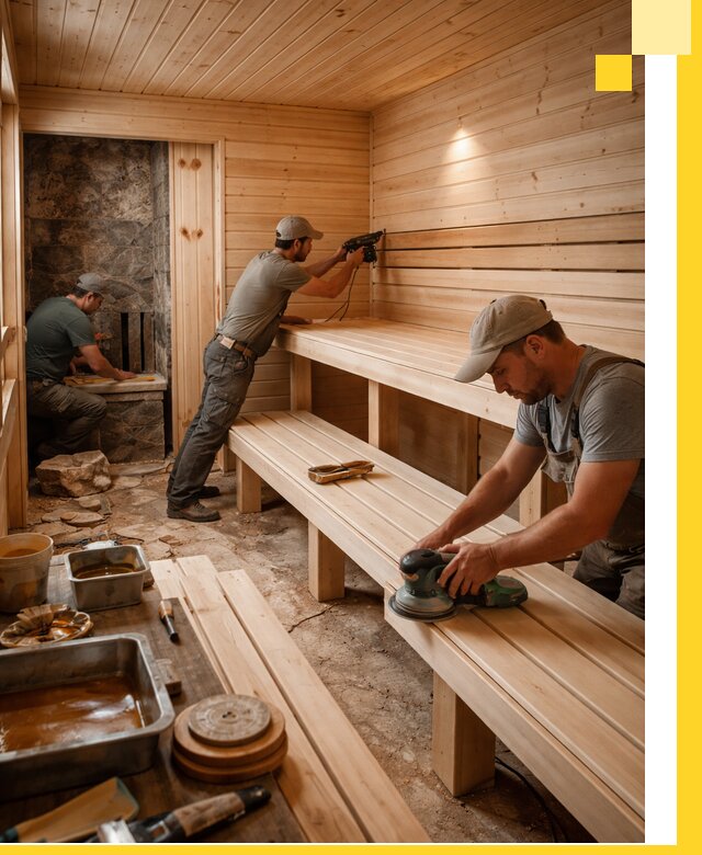 Профессиональная отделка бань в Карталах под ключ, с гарантией