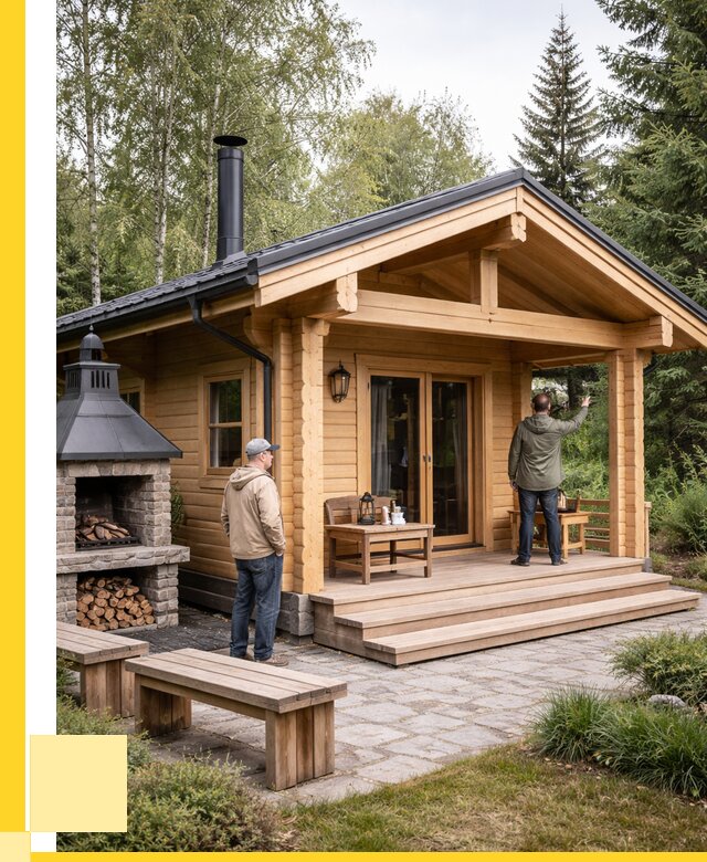 Деревянные бани под ключ в Карталах от 469395 р. | ЭриданКрт