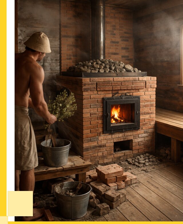 Кирпичные банные печи в Карталах от 93879 р. | ЭриданКрт