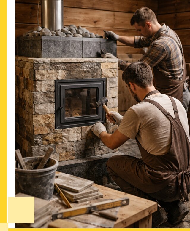 Облицовка банной печи в Карталах от 15647 р. | ЭриданКрт