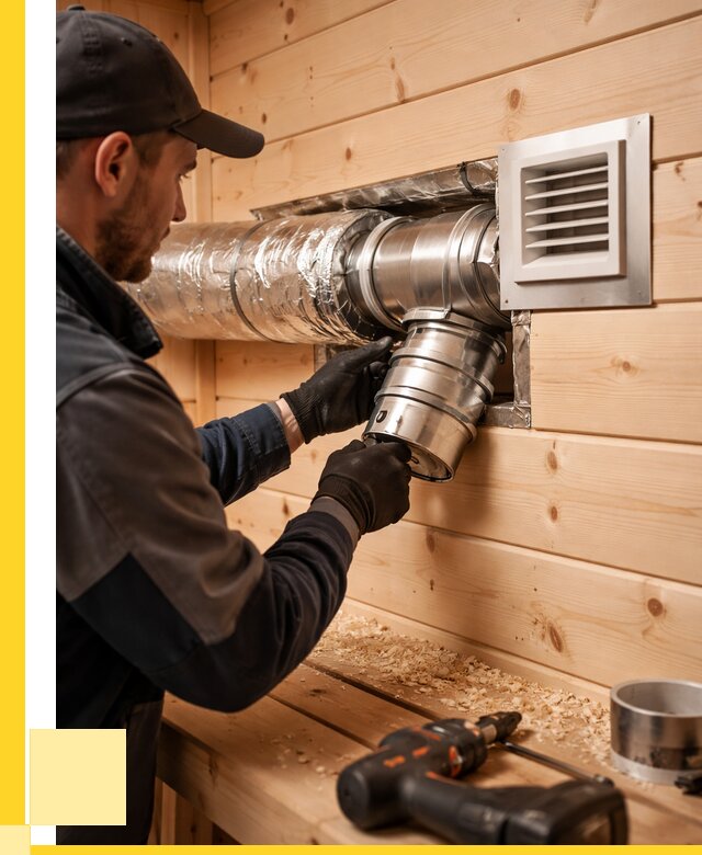 Монтаж вентиляции бани в Карталах от 12517 р. | ЭриданКрт