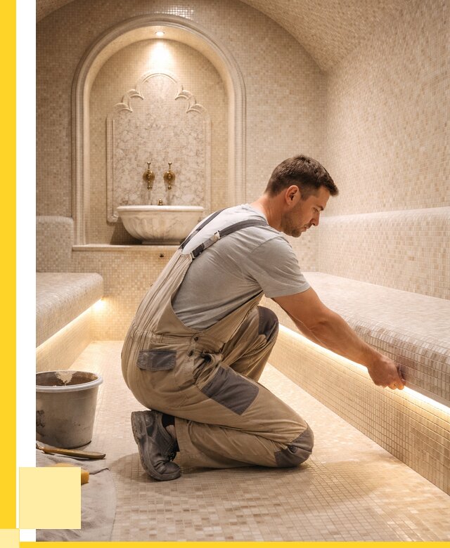 Отделка хамамов под ключ в Карталах от 5737 р. | ЭриданКрт